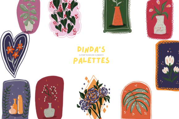 Download Floral &amp; Botanical Wall Art Clipart Set - Premium Resources