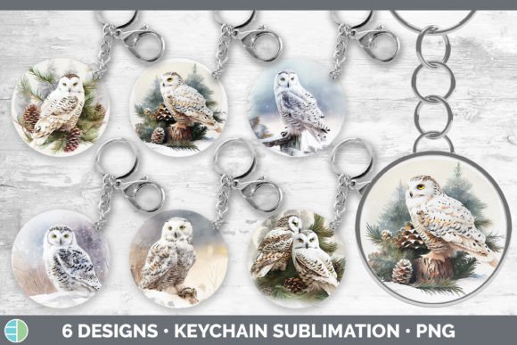 Download Christmas Snowy Owl Keychain Bundle | Ke - Premium Resources