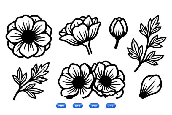 Download Botanical Line Art Clipart SVG - Premium Resources