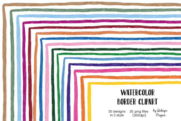 Download 15 Watercolor Border Clipart - Clipart Collection