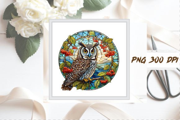 Download Stained Glass Owl Sublimation Clipart - Clipart Collection