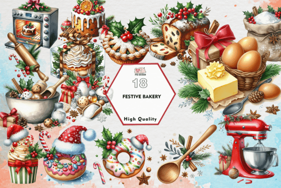 Download Festive Bakery Clipart PNG - Clipart Collection