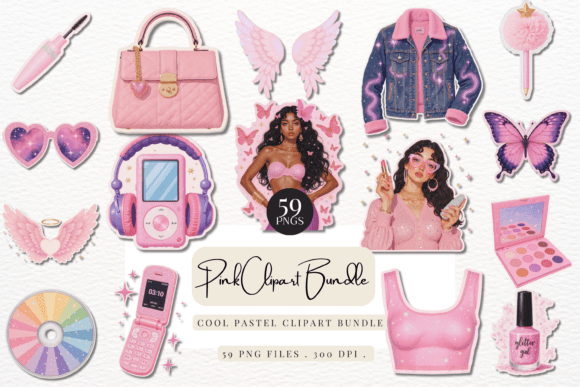 Download Pink Clipart Bundle - Clipart Collection