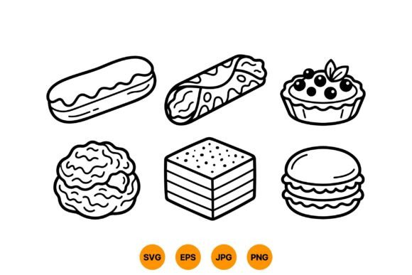 Download Bakery Dessert Clipart Set - Clipart Collection