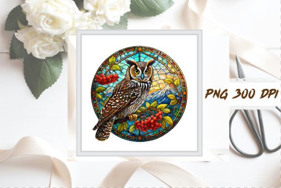 Download Stained Glass Owl Sublimation Clipart - Clipart Collection