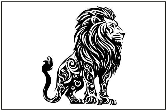 Download Tribal Lion Silhouette Clipart,Mandala - Clipart Collection