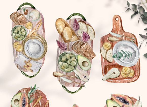 Download Watercolor Food and Fruit Clipart- 5 Png - Clipart Collection