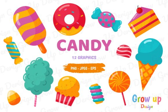 Download Candy and Dessert Clipart Set - Clipart Collection