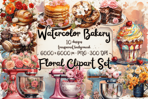 Download Cake Clipart and Watercolor Bakery Art - Clipart Collection